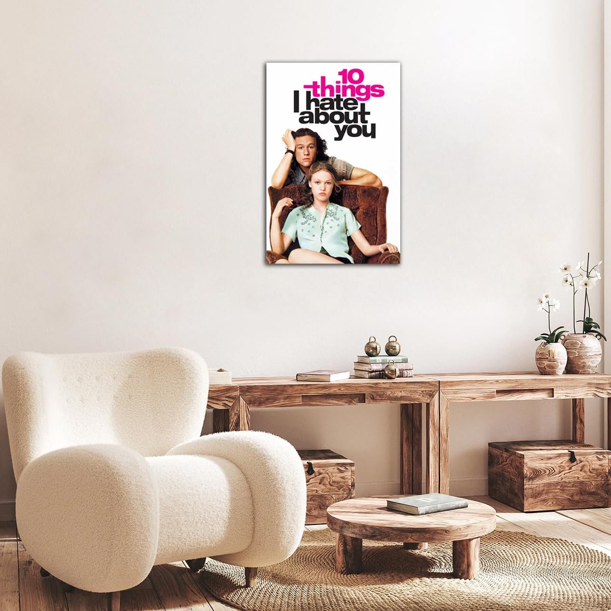 10 Things I Hate About You Poster Movie Poster Print Wall Art Canvas Painting Room Aesthetic Bedroom Decoration Pictures (Unframed, (12x18inch(30x45cm)