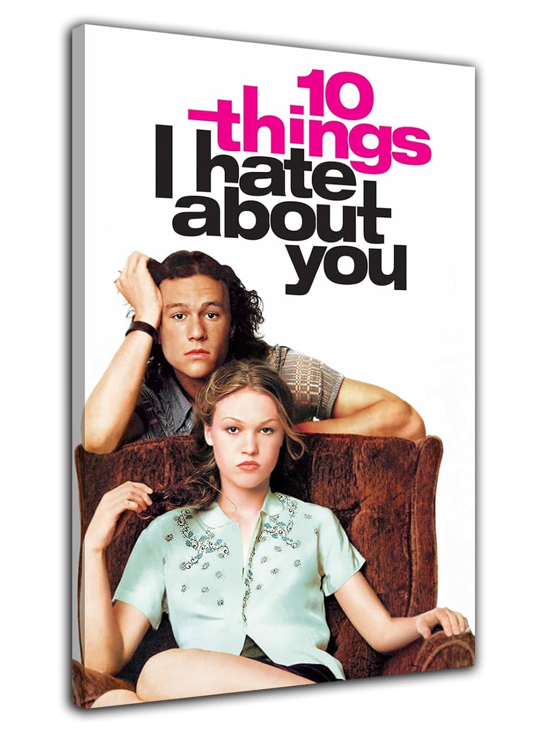 10 Things I Hate About You Poster Movie Poster Print Wall Art Canvas Painting Room Aesthetic Bedroom Decoration Pictures (Unframed, (12x18inch(30x45cm)