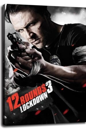 12 Rounds 3: Lockdown 2015 Movie Poster Wall Art Action Movies Canvas Prints Classic Movies Poster For Home Office Cinema Decorations With Framed 36"x24"