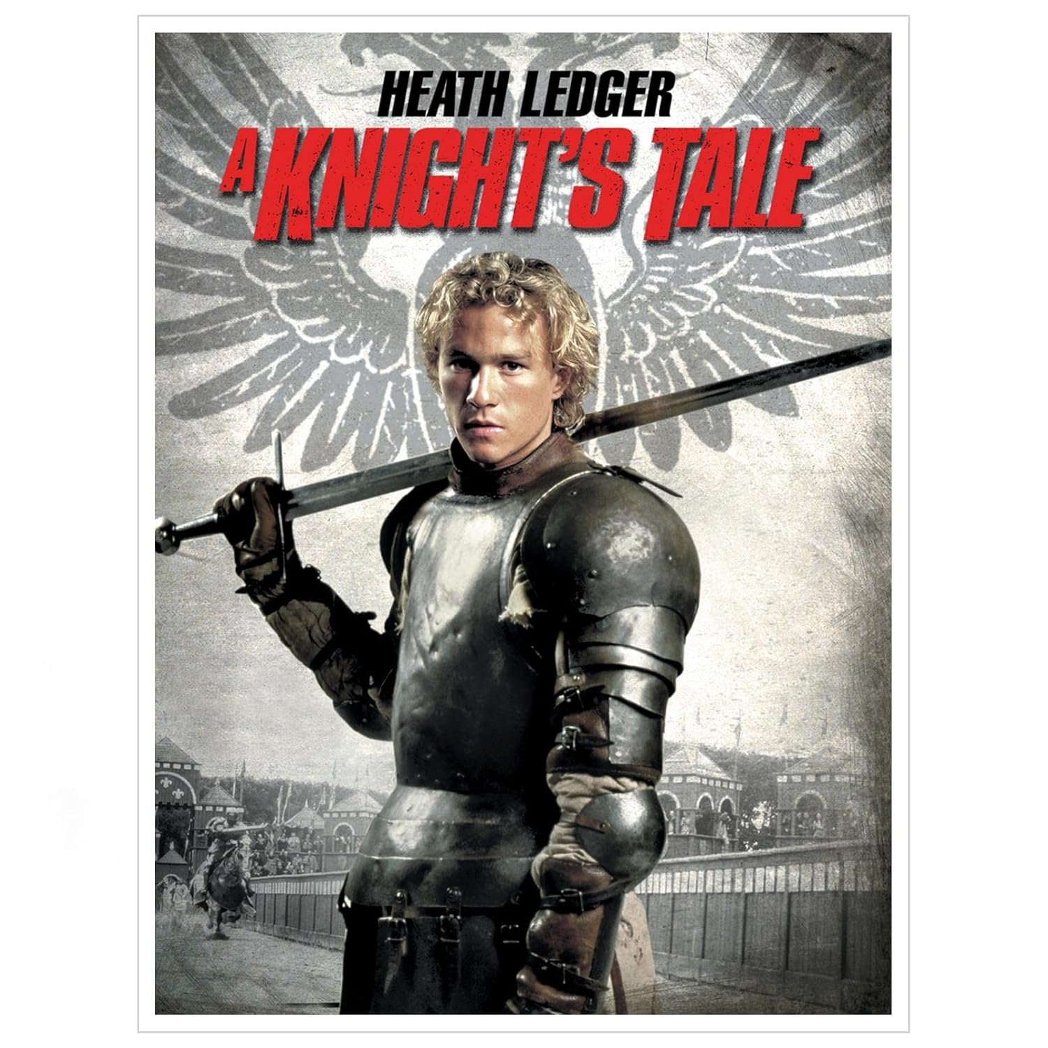 A Knight's Tale 2001 Movie Poster Wall Art Action Love Canvas Prints Classic Movies Poster For Home Office Cinema Decorations Unframed 27"x20"