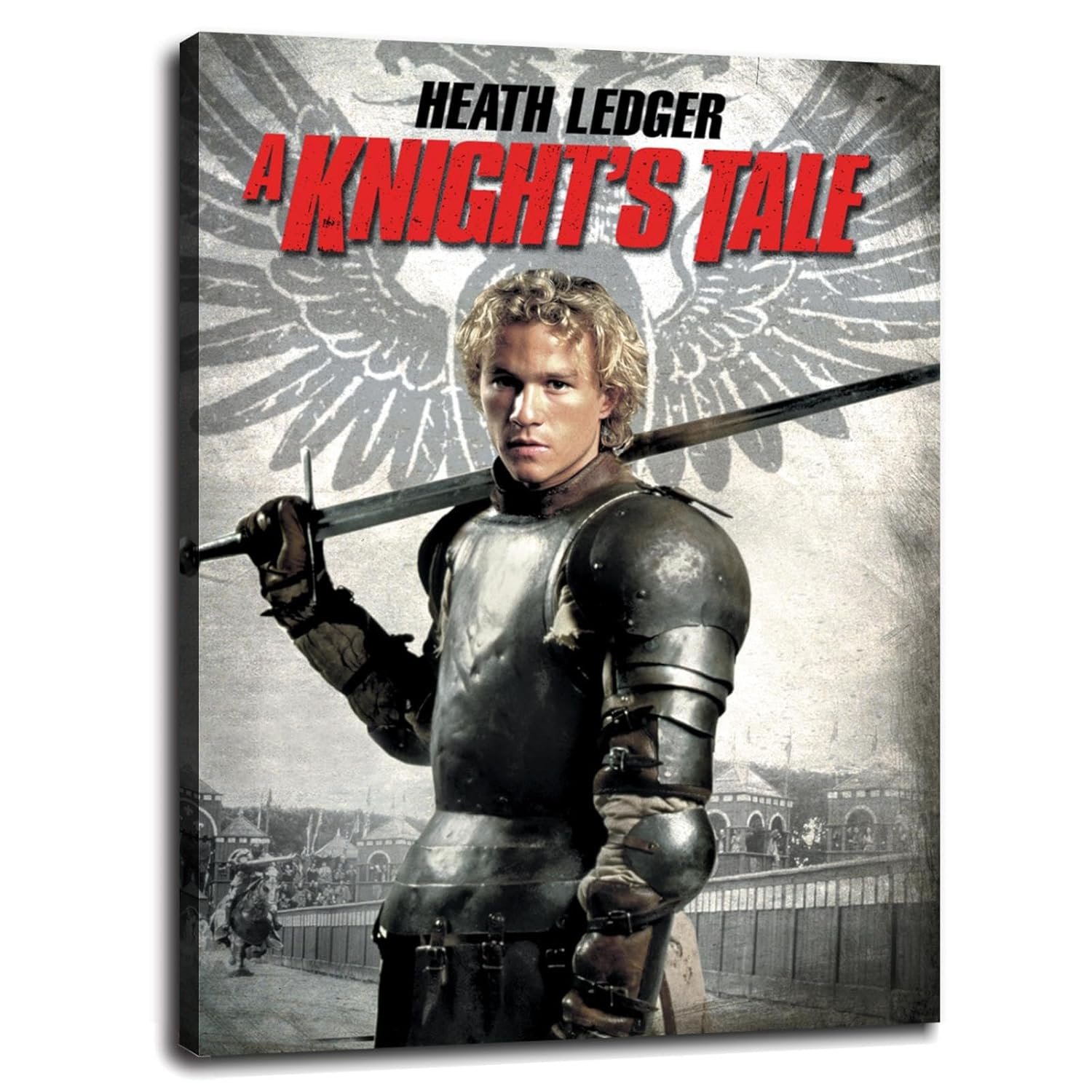 A Knight's Tale 2001 Movie Poster Wall Art Action Love Canvas Prints Classic Movies Poster For Home Office Cinema Decorations Unframed 27"x20"