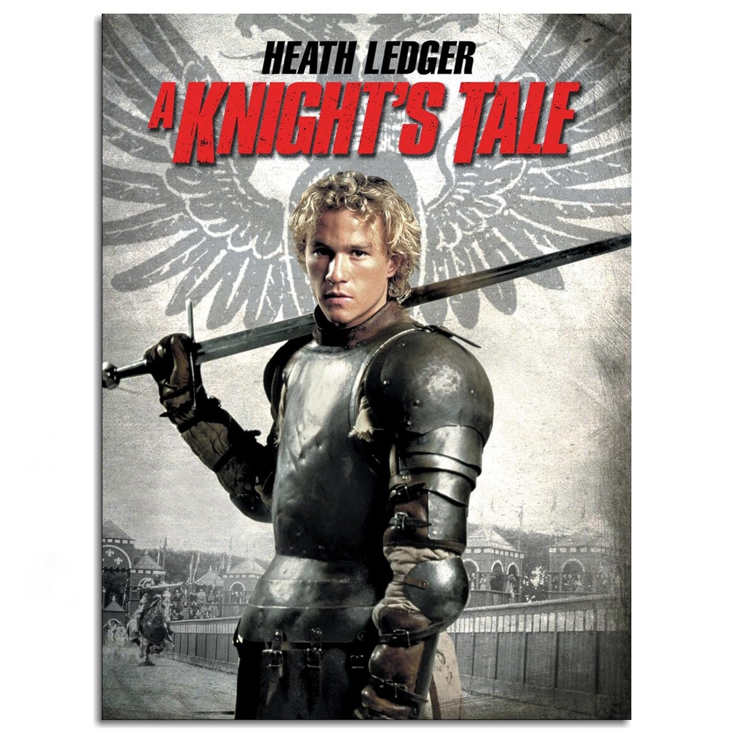 A Knight's Tale 2001 Movie Poster Wall Art Action Love Canvas Prints Classic Movies Poster For Home Office Cinema Decorations Unframed 27"x20"