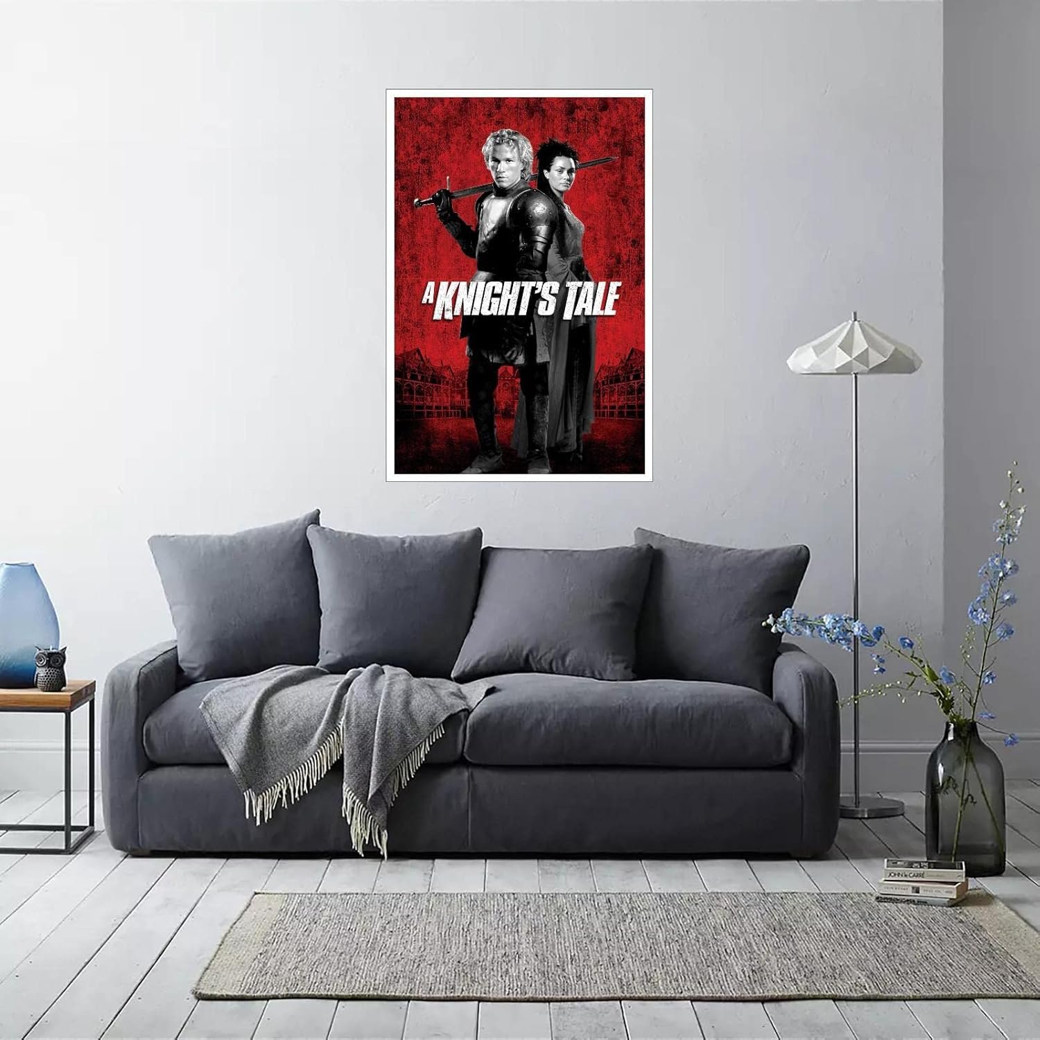 A Knight's Tale Movie Poster Canvas Prints Rufus Sewell A Knight's Tale Classic Movies Poster Wall Art For Home Office Cinema Decorations Unframed 18"x12"