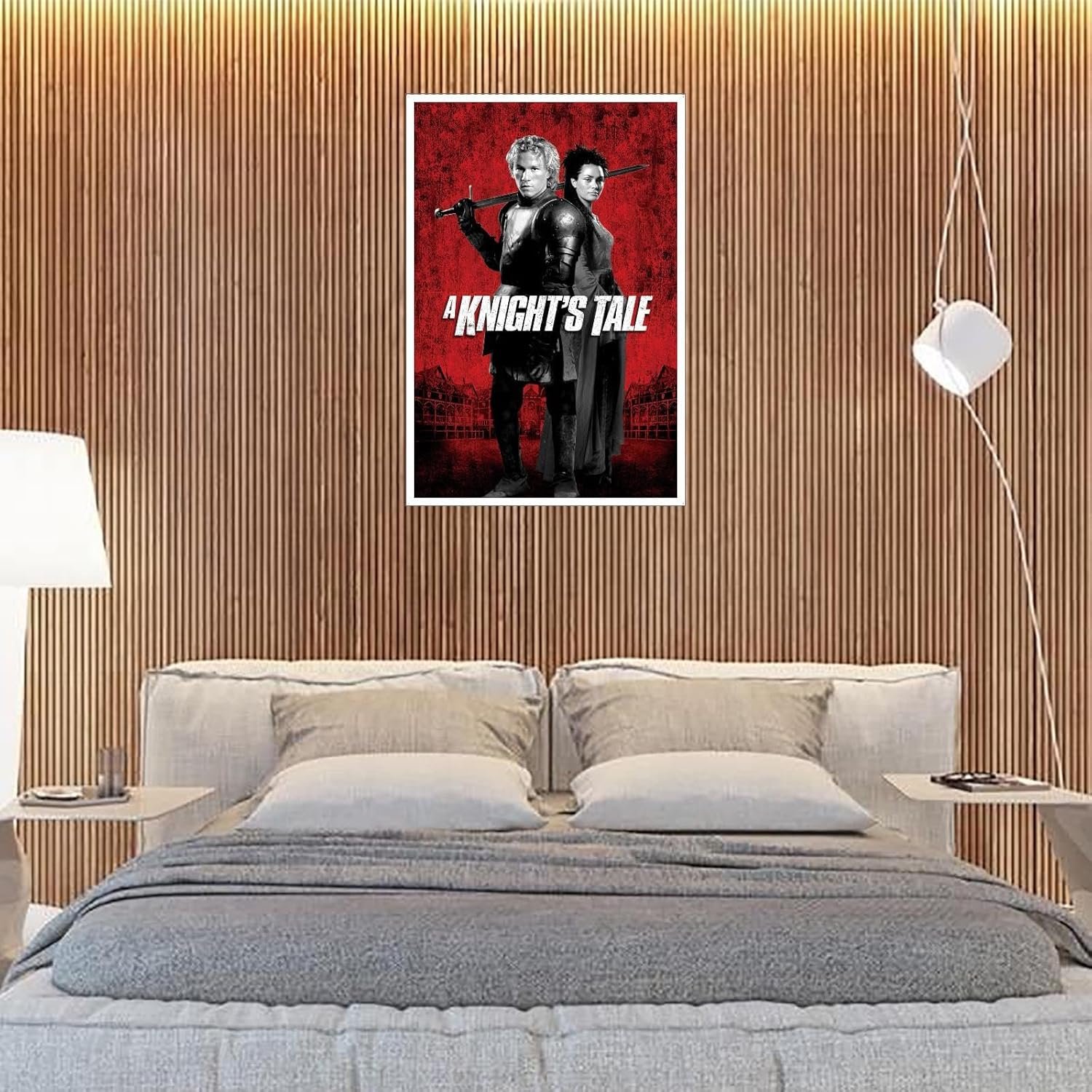 A Knight's Tale Movie Poster Canvas Prints Rufus Sewell A Knight's Tale Classic Movies Poster Wall Art For Home Office Cinema Decorations Unframed 18"x12"