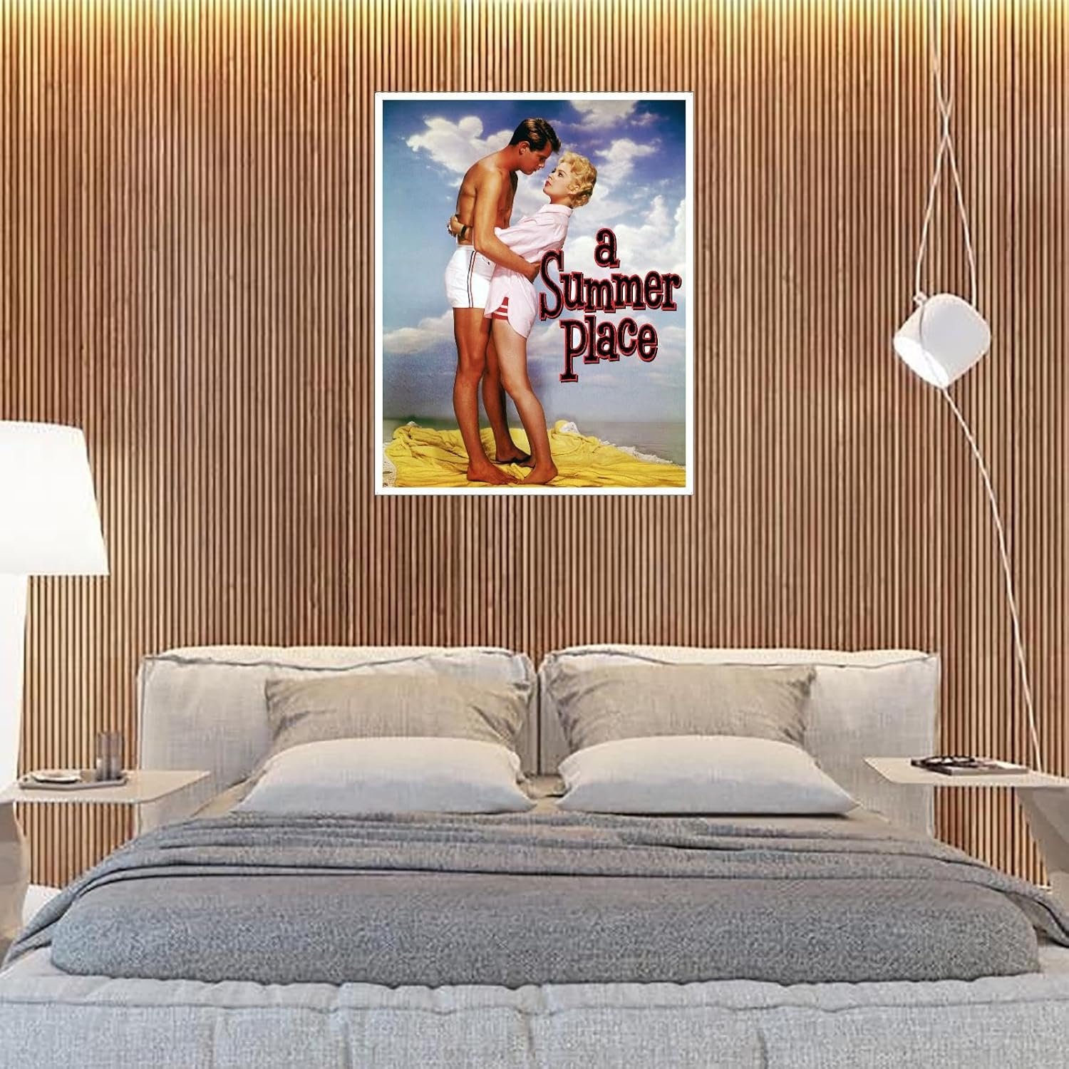 A Summer Place (1959) Movie Poster Canvas Prints Love Story Love Movies Poster Wall Art For Home Office Cinema Decorations Unframed 10"x8"