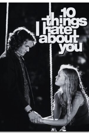AISONSITE 10 Things I Hate About You Movie Poster Wall Art Love Movie Poster Canvas Prints Poster For Home Office Living Room Decorations Unframed 18"x12"