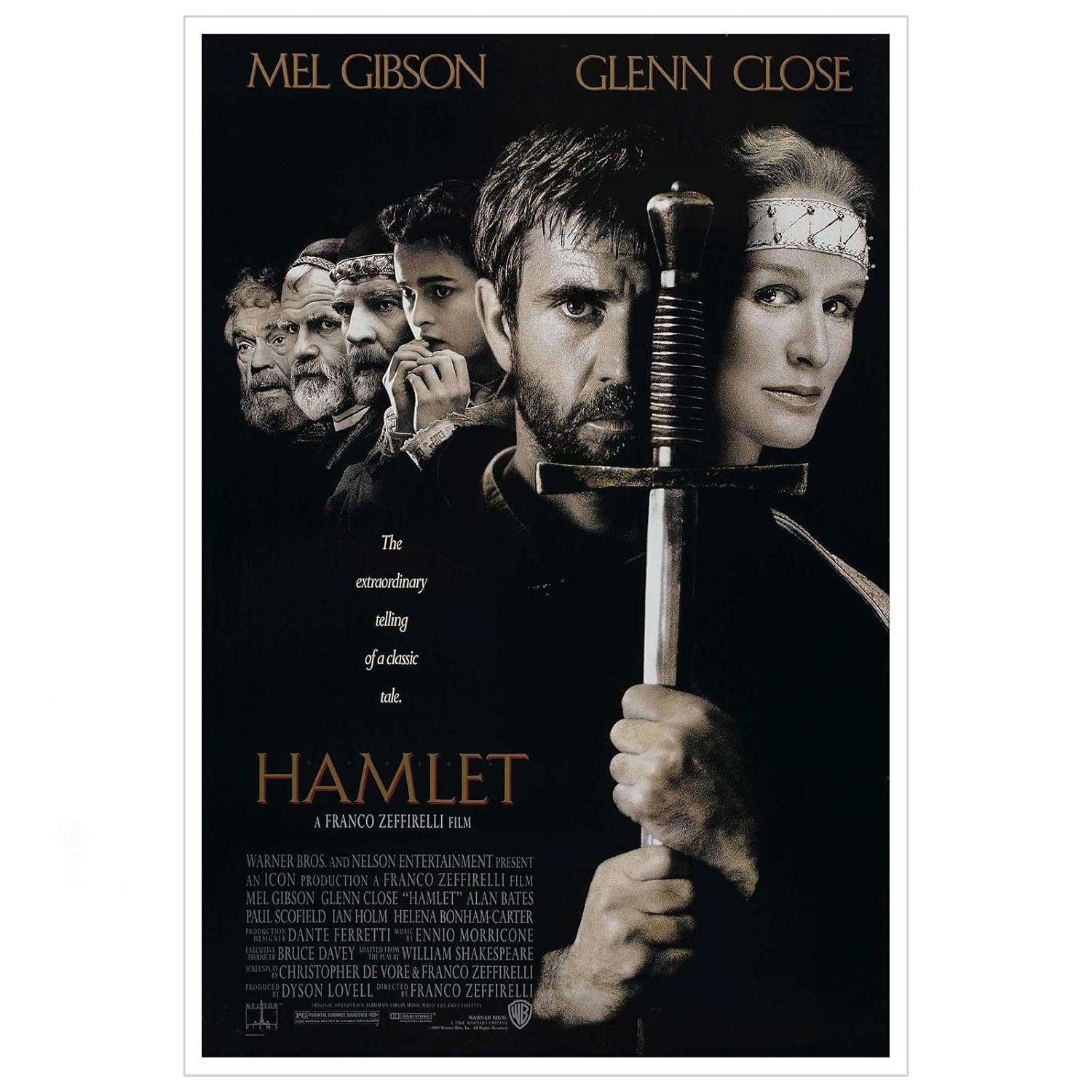 AISONSITE Hamlet Movie Poster Canvas Prints Classic Film Poster Posters For Room Aesthetic Poster Wall Art For Home Office Bedroom Decorations Unframed 12"x8"