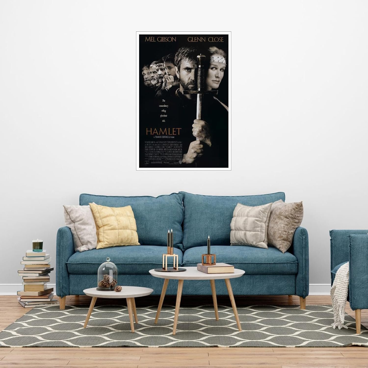 AISONSITE Hamlet Movie Poster Canvas Prints Classic Film Poster Posters For Room Aesthetic Poster Wall Art For Home Office Bedroom Decorations Unframed 12"x8"