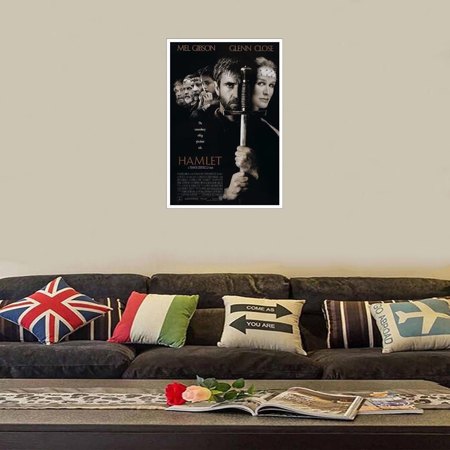 AISONSITE Hamlet Movie Poster Canvas Prints Classic Film Poster Posters For Room Aesthetic Poster Wall Art For Home Office Bedroom Decorations Unframed 12"x8"