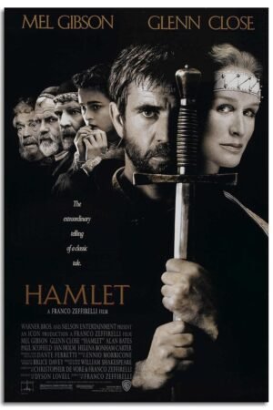 AISONSITE Hamlet Movie Poster Canvas Prints Classic Film Poster Posters For Room Aesthetic Poster Wall Art For Home Office Bedroom Decorations Unframed 12"x8"