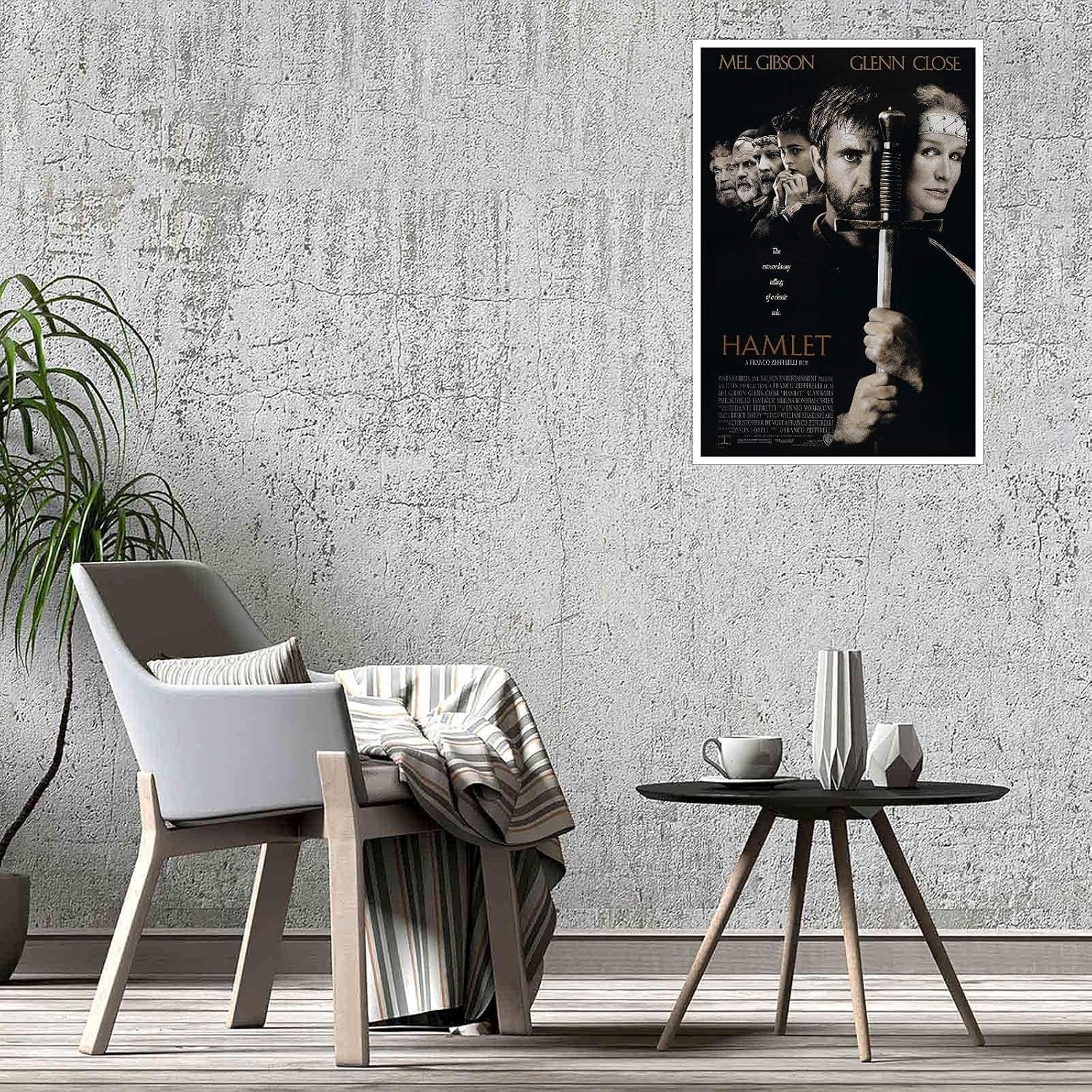 AISONSITE Hamlet Movie Poster Canvas Prints Classic Film Poster Posters For Room Aesthetic Poster Wall Art For Home Office Bedroom Decorations Unframed 12"x8"