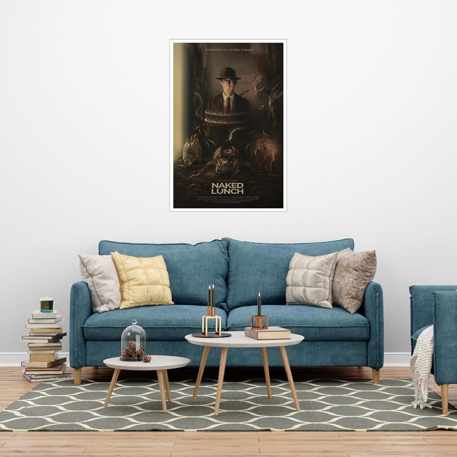 AISONSITE Naked Lunch Movie Poster The Smell Of Fear Kara Movie Poster Canvas Prints Action Movies Wall Art For Home Office Bedroom Decorations Unframed 18"x12"