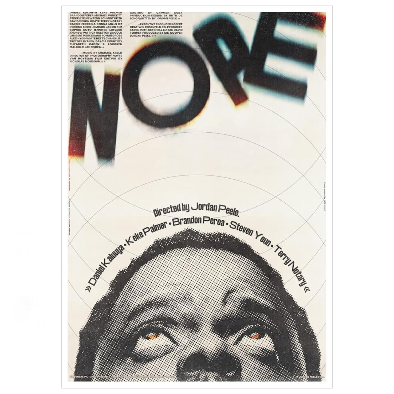 AISONSITE Nope Movie Poster Canvas Art Science Fiction Poster Classic Movie Poster Poster Wall Art For Home Office Living Room Decorations Unframed 24"x16"