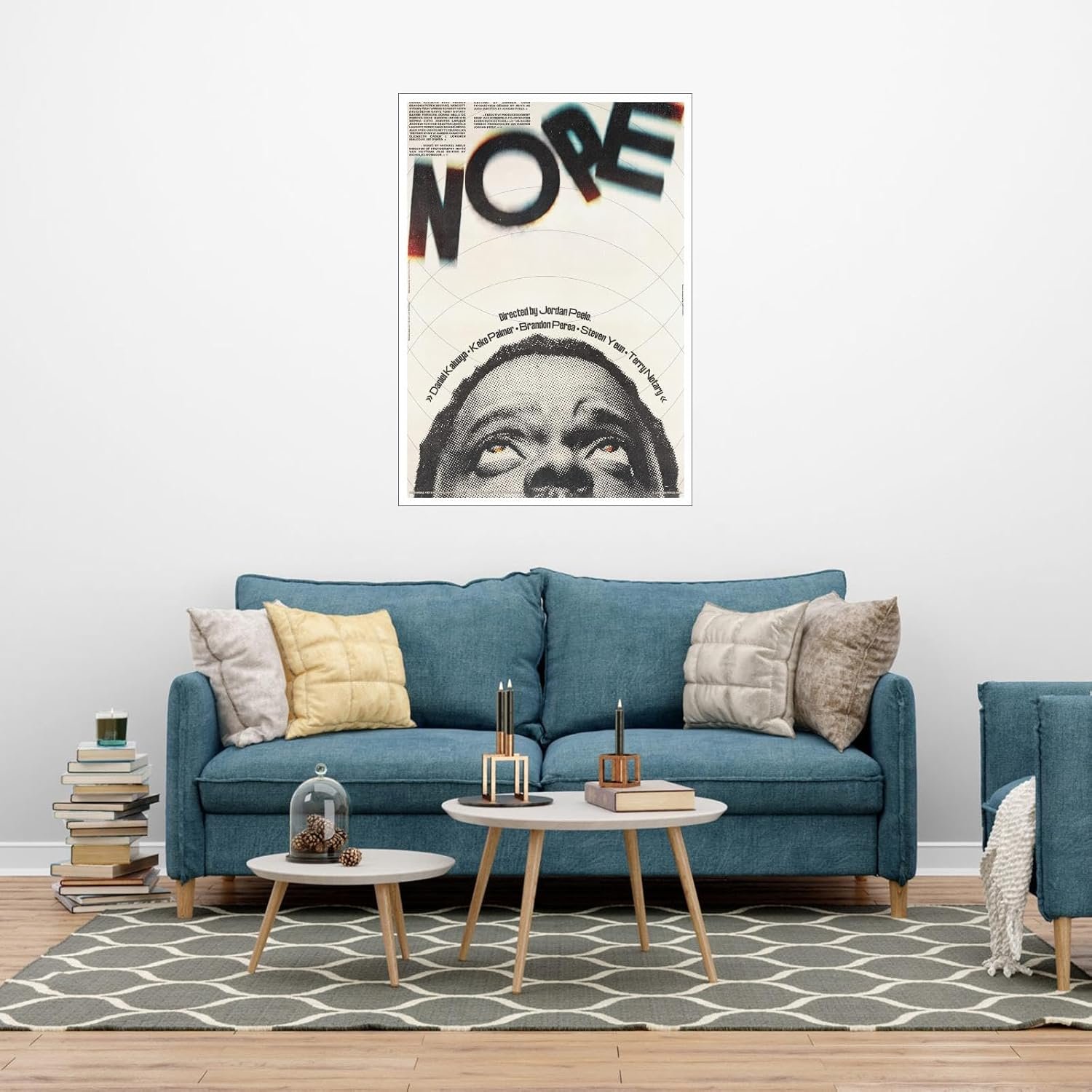 AISONSITE Nope Movie Poster Canvas Art Science Fiction Poster Classic Movie Poster Poster Wall Art For Home Office Living Room Decorations Unframed 24"x16"