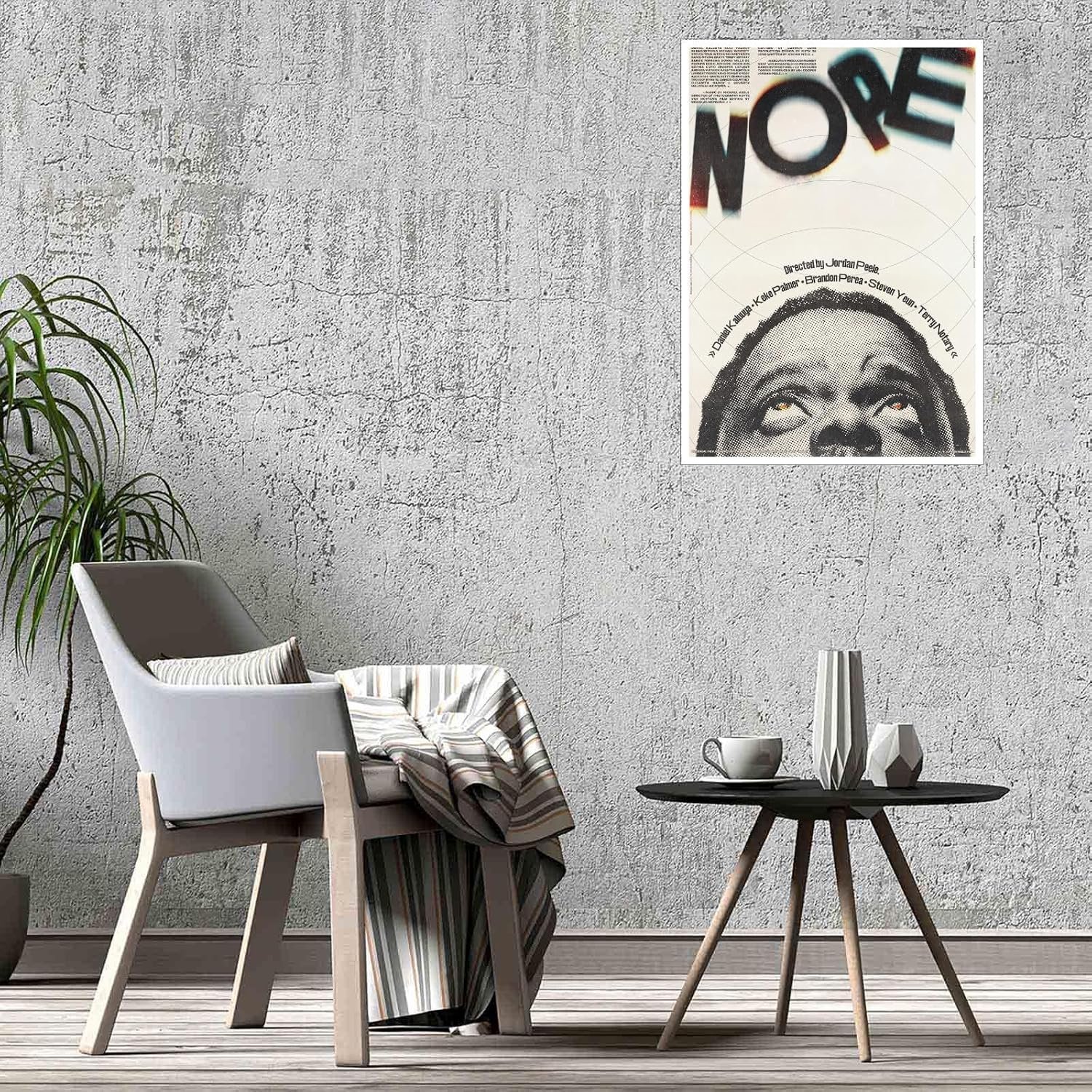 AISONSITE Nope Movie Poster Canvas Art Science Fiction Poster Classic Movie Poster Poster Wall Art For Home Office Living Room Decorations Unframed 24"x16"