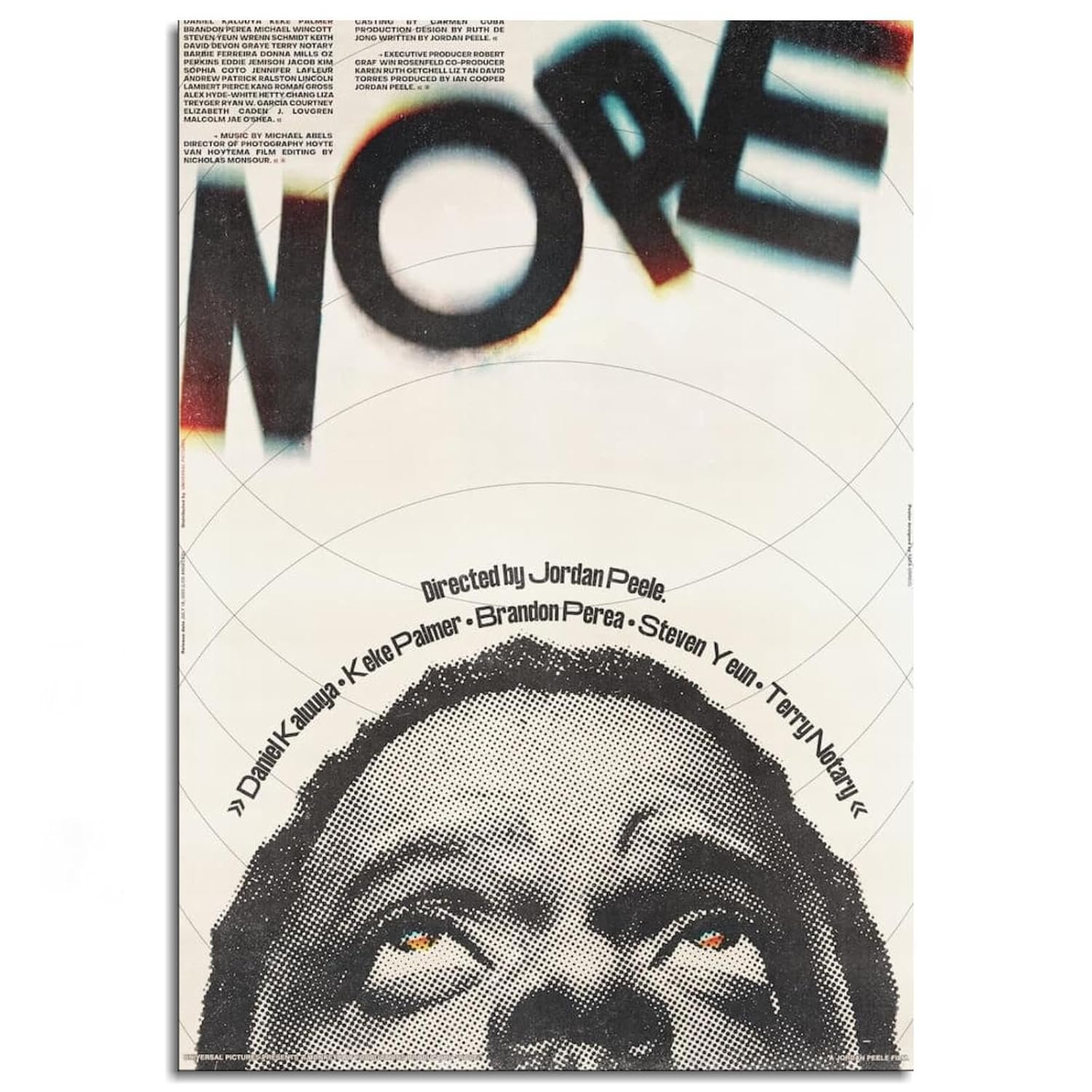 AISONSITE Nope Movie Poster Canvas Art Science Fiction Poster Classic Movie Poster Poster Wall Art For Home Office Living Room Decorations Unframed 24"x16"