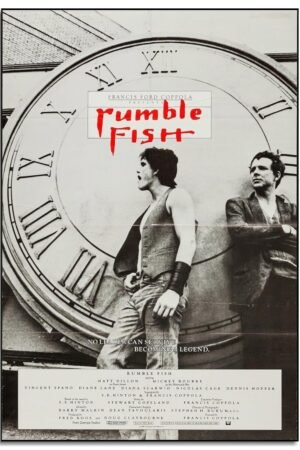AISONSITE Rumble Fish Movie Poster Canvas Prints Classics Film Art Poster Retro Movie Poster Poster Wall Art For Home Office Bedroom Decorations Unframed 18"x12"