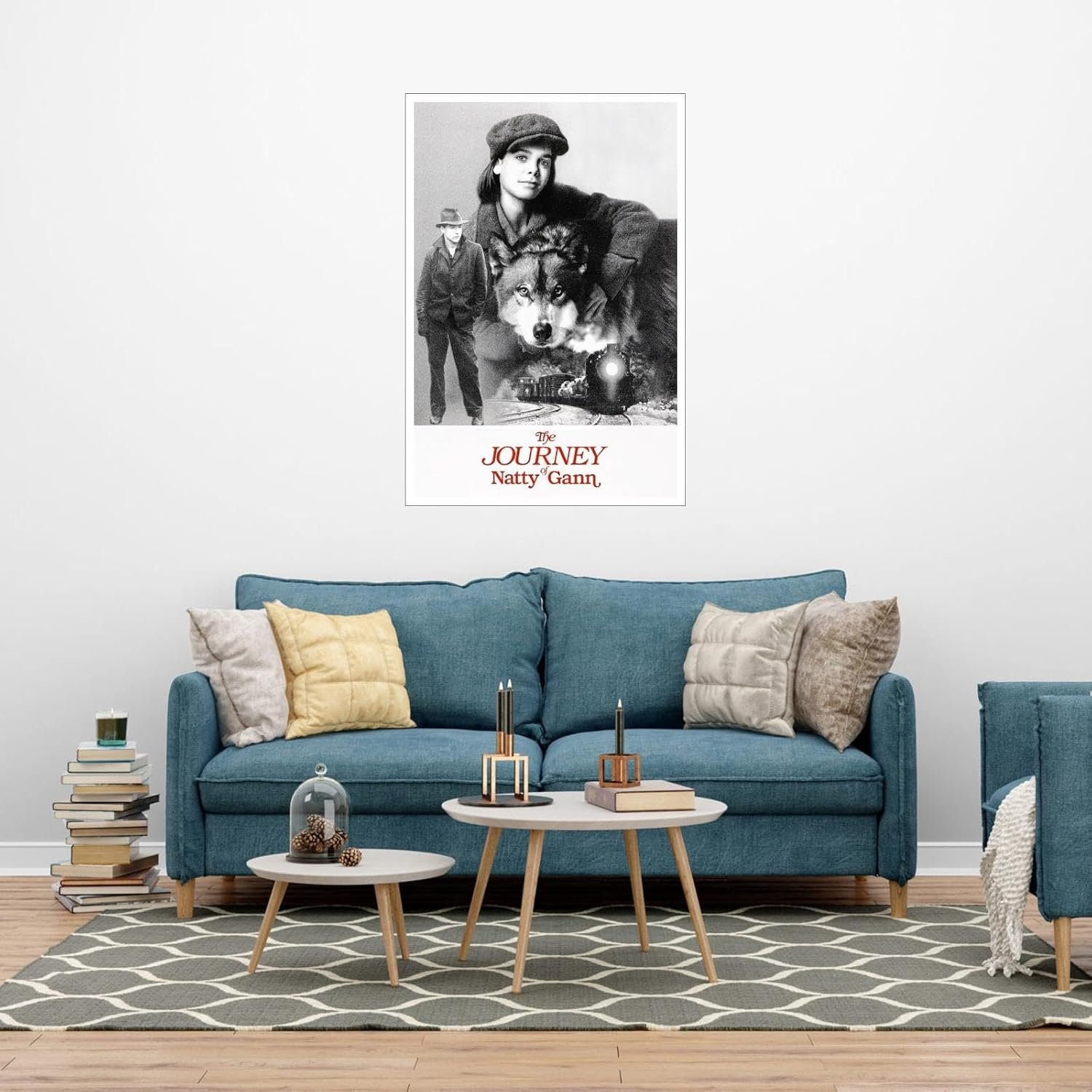 AISONSITE The Journey Of Natty Gann Movie Poster Wall Art Retro Film Poster Canvas Prints Posters For Room Aesthetic Poster For Home Office Bedroom Decorations Unframed 18"x12"