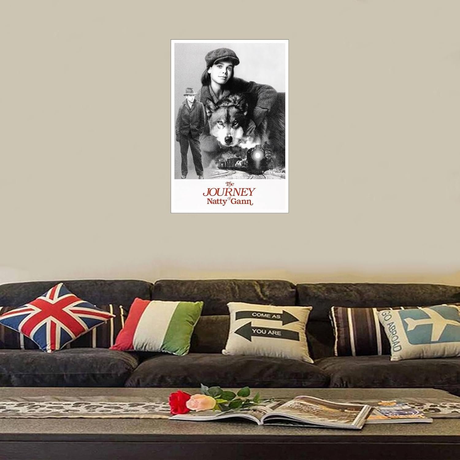 AISONSITE The Journey Of Natty Gann Movie Poster Wall Art Retro Film Poster Canvas Prints Posters For Room Aesthetic Poster For Home Office Bedroom Decorations Unframed 18"x12"