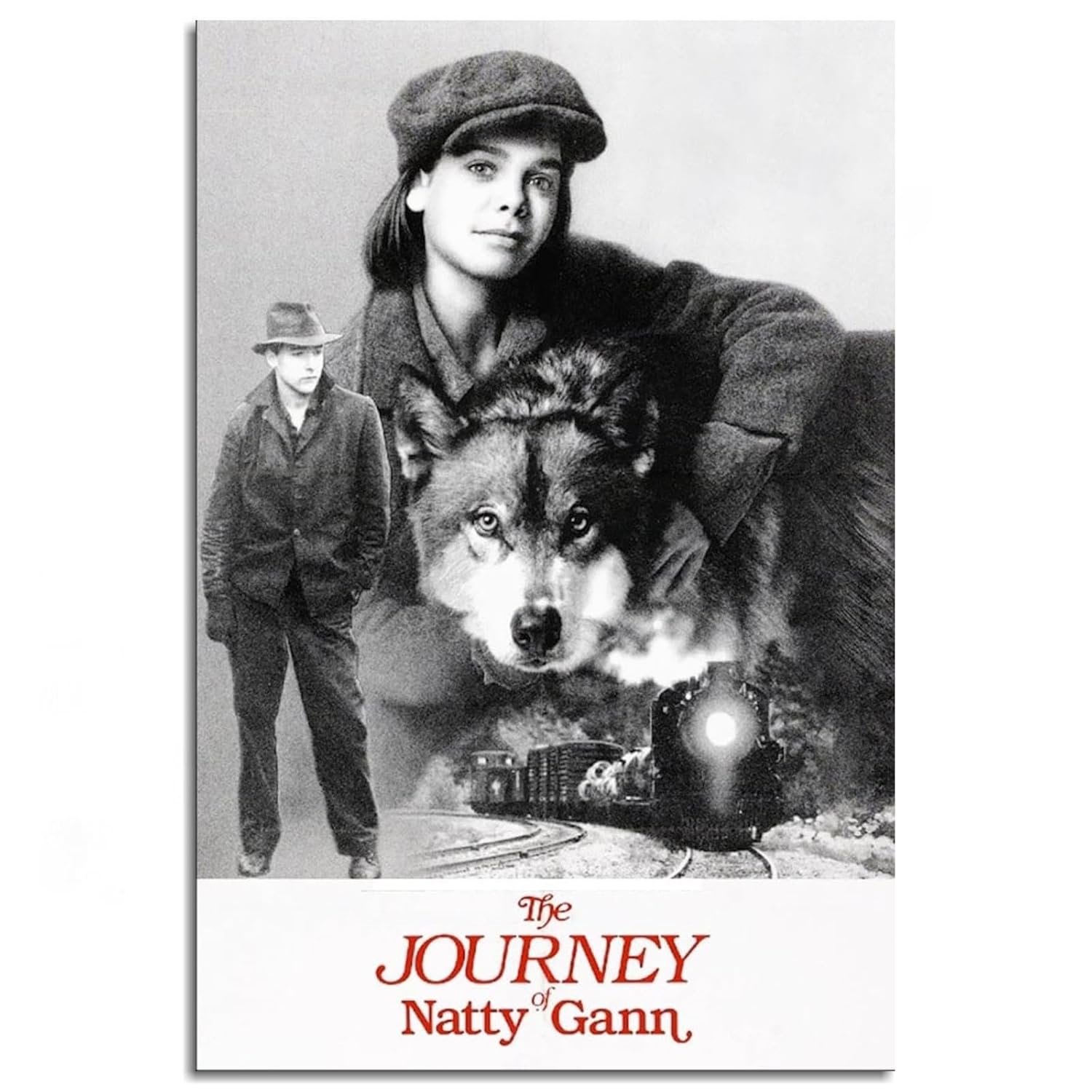 AISONSITE The Journey Of Natty Gann Movie Poster Wall Art Retro Film Poster Canvas Prints Posters For Room Aesthetic Poster For Home Office Bedroom Decorations Unframed 18"x12"