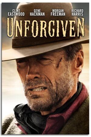 AISONSITE Unforgiven Movie Poster Wall Art Classic Movie Poster Canvas Prints Western Cowboy Movie Poster Poster For Home Office Bedroom Decorations Unframed 36"x24"