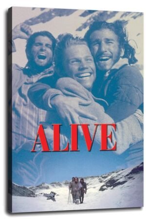 Alive (1993) Movie Poster Wall Art Adventure Sports Canvas Prints Action Movies Poster For Home Office Cinema Decorations With Framed 12"x8"
