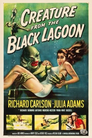 American Gift Services Creature from The Black Lagoon Vintage Movie Poster 24x36 inches