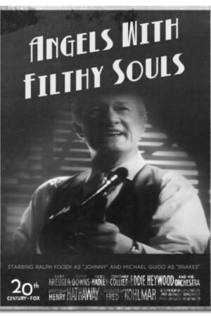 Angels With Filthy Souls Canvas Prints Retro Monochrome Poster Wall Art For Home Office Decorations Noframed 16"x12"