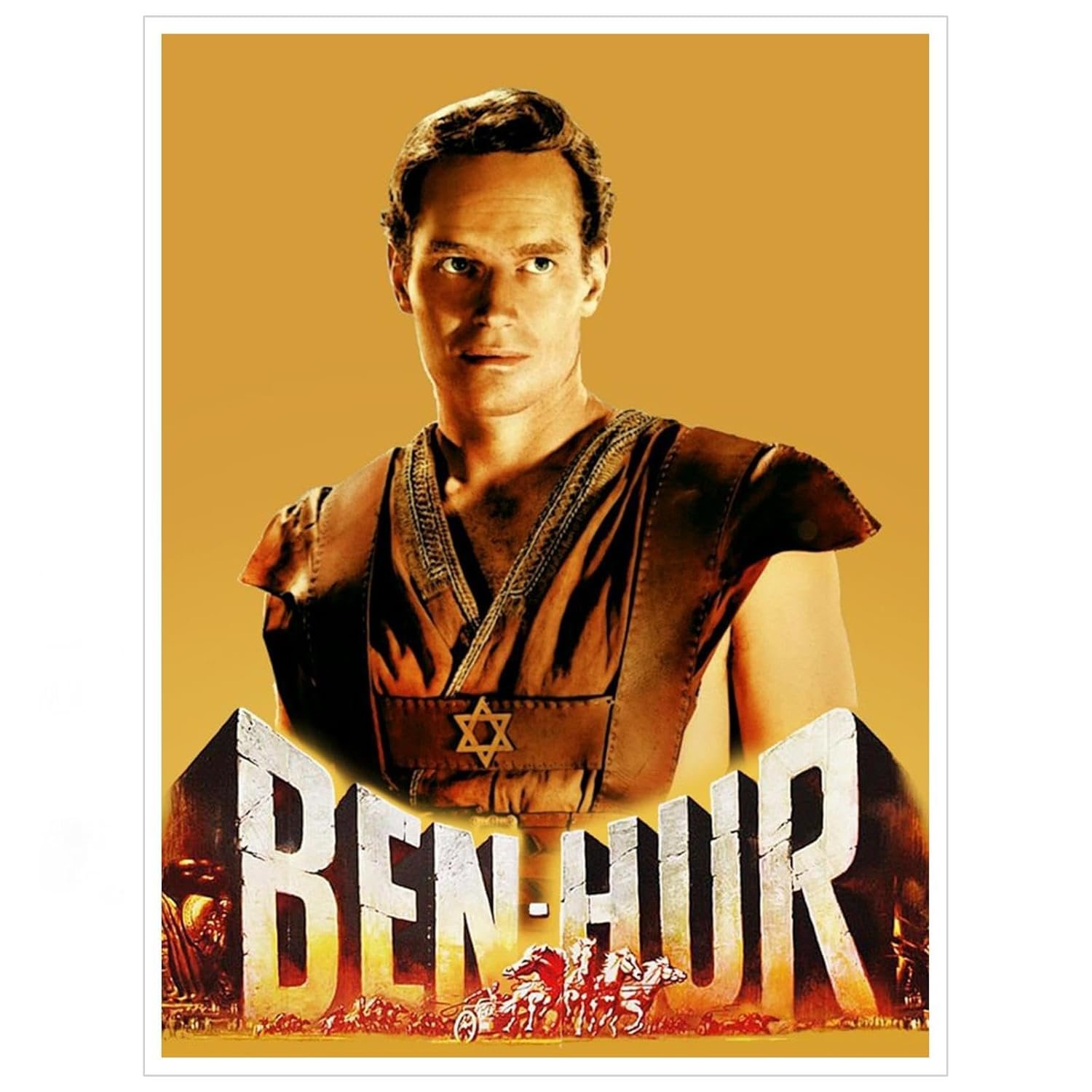 Ben-Hur Movie Poster Wall Art Adventure Stories Canvas Prints Classic Old Movies Poster For Home Office Cinema Decorations Unframed 10"x8"