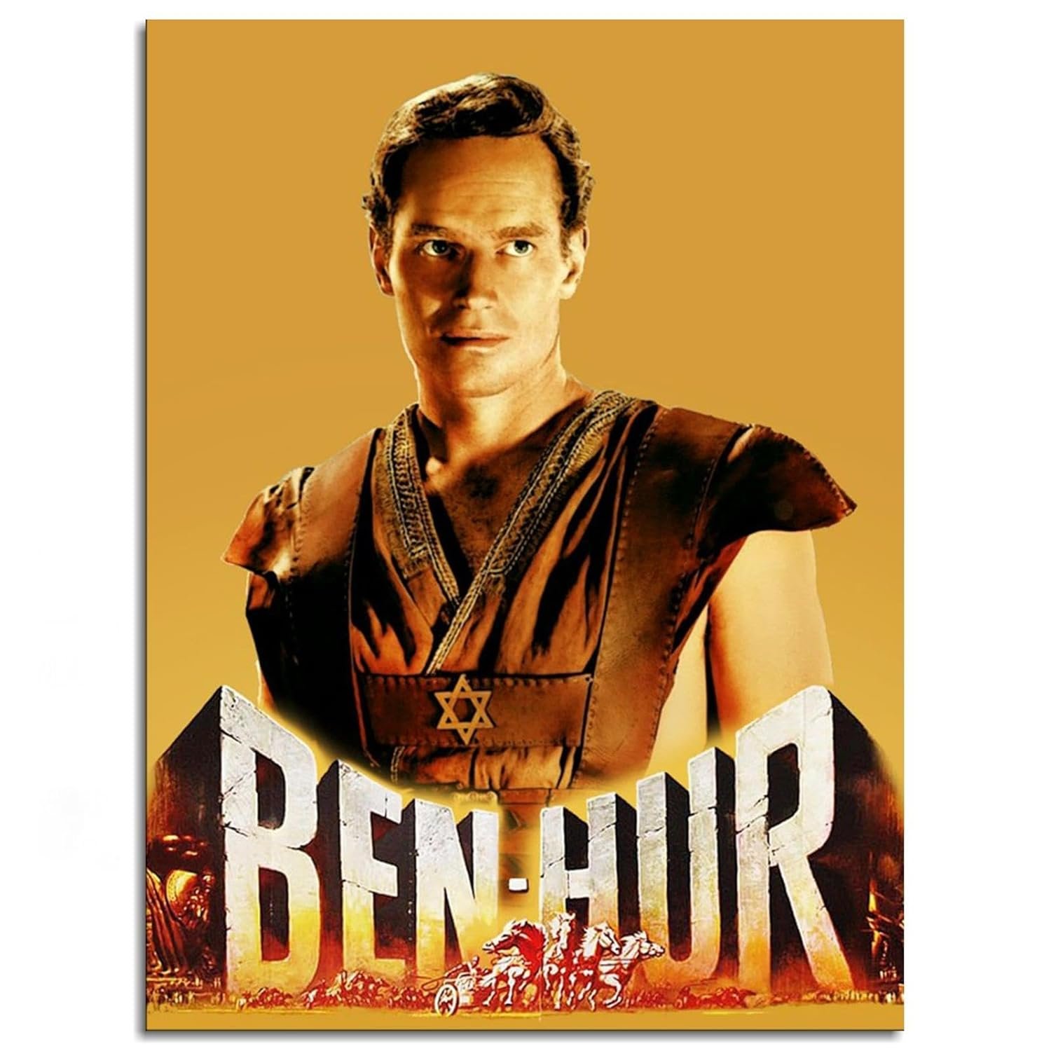 Ben-Hur Movie Poster Wall Art Adventure Stories Canvas Prints Classic Old Movies Poster For Home Office Cinema Decorations Unframed 10"x8"