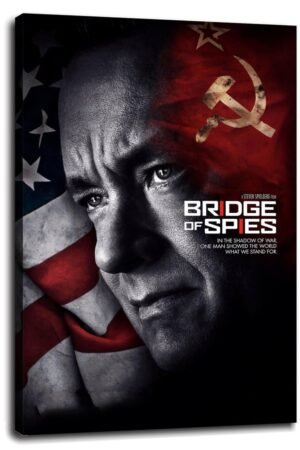 Bridge Of Spies Movie Poster Wall Art War Spies Canvas Prints Classic Movies Poster For Home Office Cinema Decorations With Framed 24"x16"