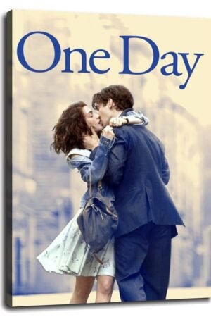 CLEARCONNECT One Day Film Poster Canvas Prints Love Movies Romantic Love Story Poster Wall Art For Home Office Cinema Decorations With Framed 12"x8"