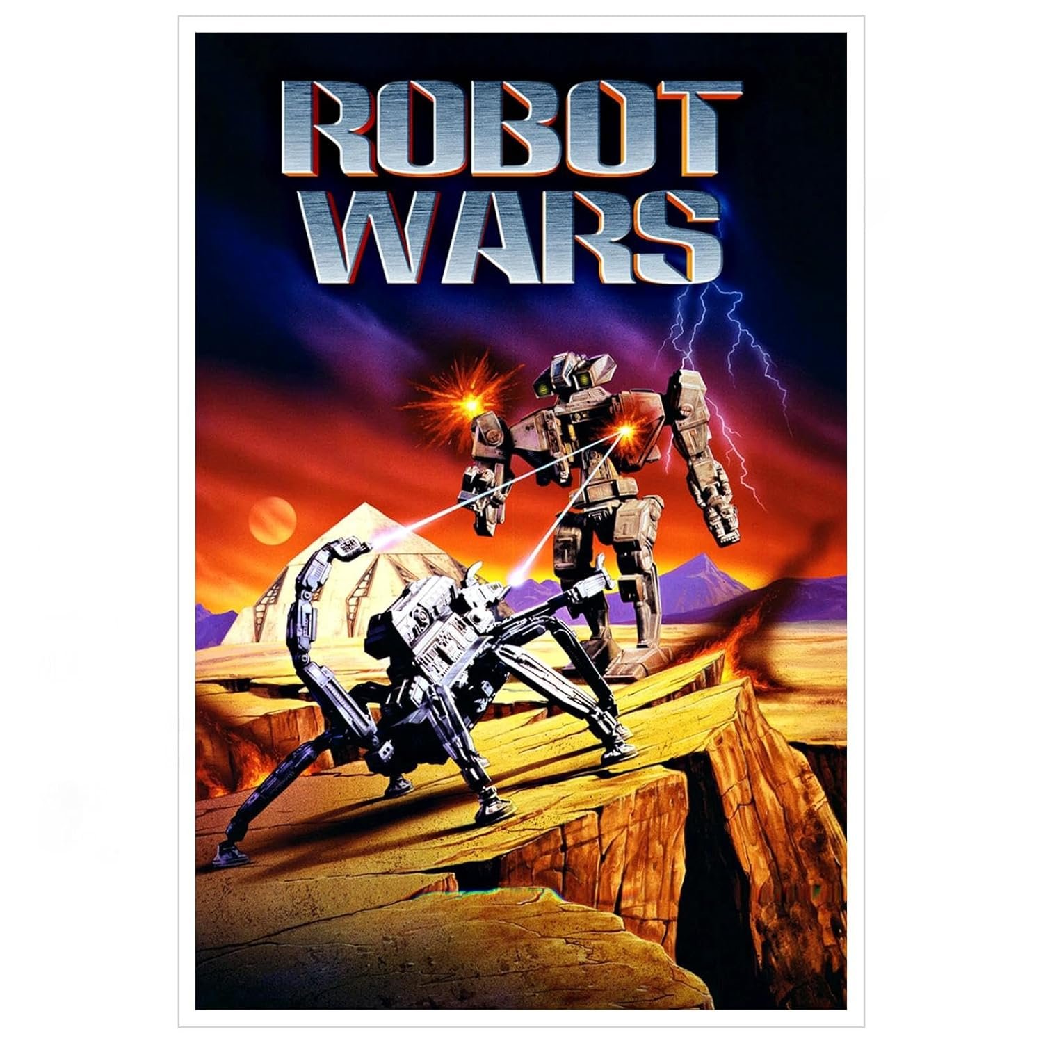 CLEARCONNECT Robot Wars 1993 Film Poster Poster Science Fiction Movies Canvas Prints Action Movies Wall Art For Home Office Cinema Decorations Unframed 12"x8"