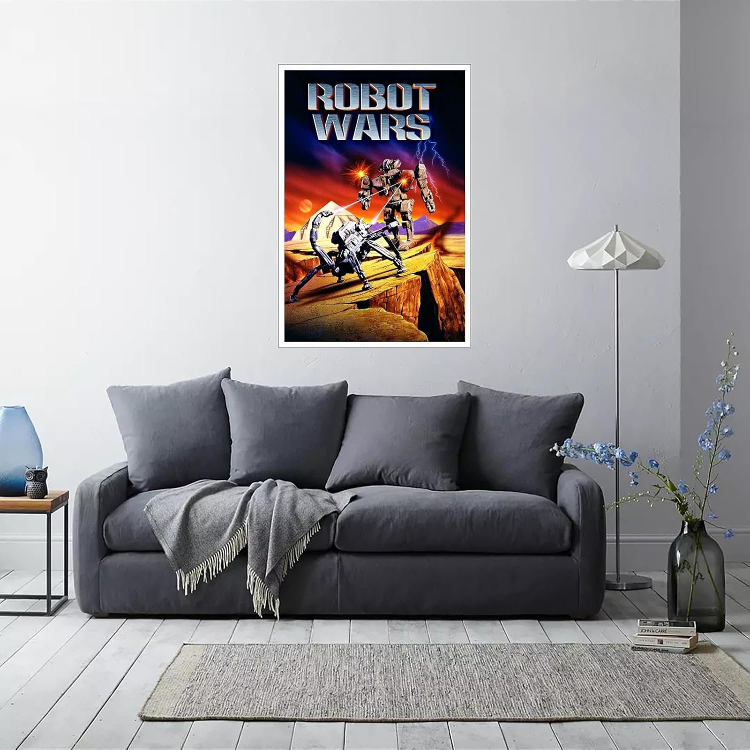 CLEARCONNECT Robot Wars 1993 Film Poster Poster Science Fiction Movies Canvas Prints Action Movies Wall Art For Home Office Cinema Decorations Unframed 12"x8"