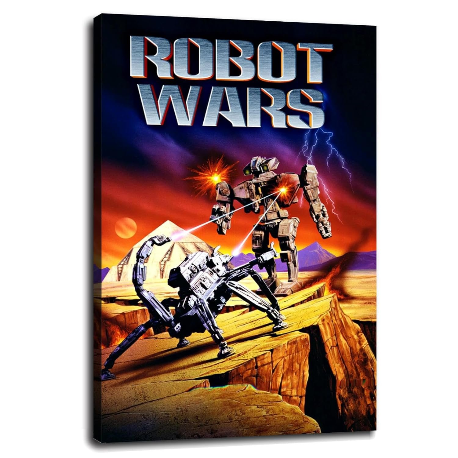 CLEARCONNECT Robot Wars 1993 Film Poster Poster Science Fiction Movies Canvas Prints Action Movies Wall Art For Home Office Cinema Decorations Unframed 12"x8"