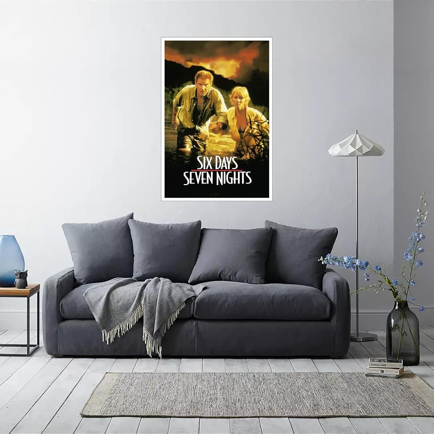 CLEARCONNECT Six Days Seven Nights 1998 Poster Poster Adventure Movies Canvas Prints Action Movies Wall Art For Home Office Cinema Decorations Unframed 36"x24"