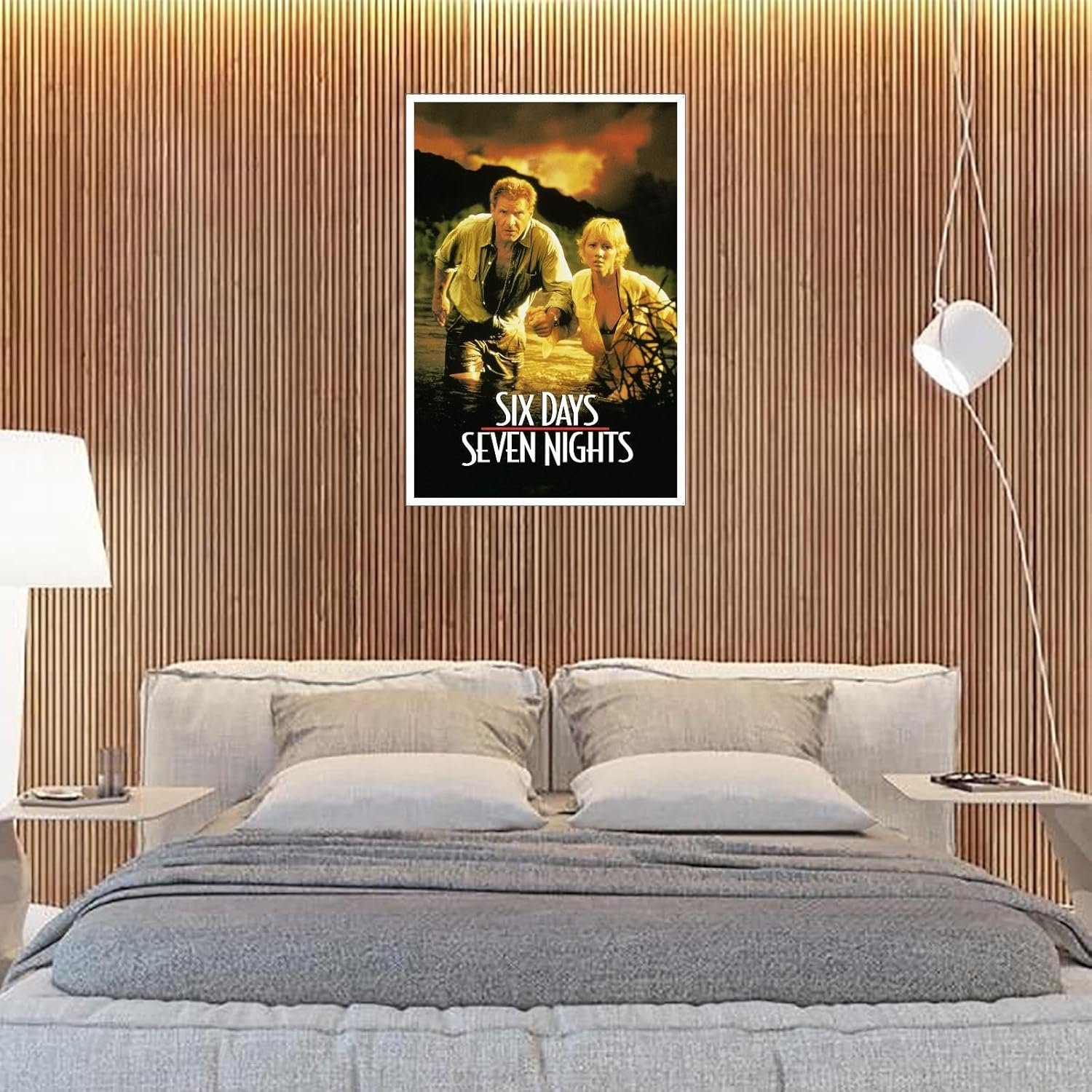 CLEARCONNECT Six Days Seven Nights 1998 Poster Poster Adventure Movies Canvas Prints Action Movies Wall Art For Home Office Cinema Decorations Unframed 36"x24"