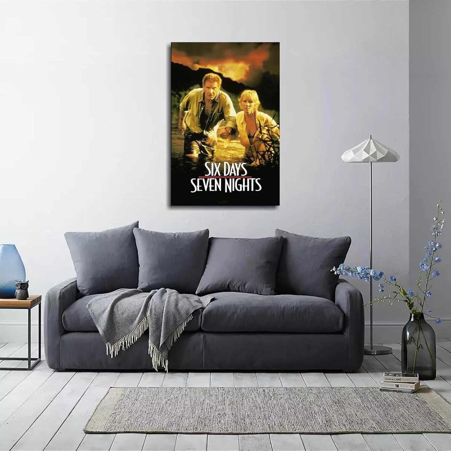 CLEARCONNECT Six Days Seven Nights 1998 Poster Poster Adventure Movies Canvas Prints Action Movies Wall Art For Home Office Cinema Decorations Unframed 36"x24"