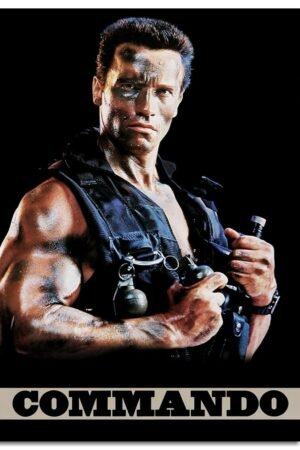 Commando Movie Poster Poster Action-adventure Canvas Prints Classic Movies Wall Art For Home Office Cinema Decorations Unframed 24"x16"