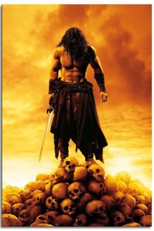 Conan The Barbarian Movie Poster Poster Brave Warriors Canvas Prints Action Movies Wall Art For Home Office Cinema Decorations Unframed 12"x8"