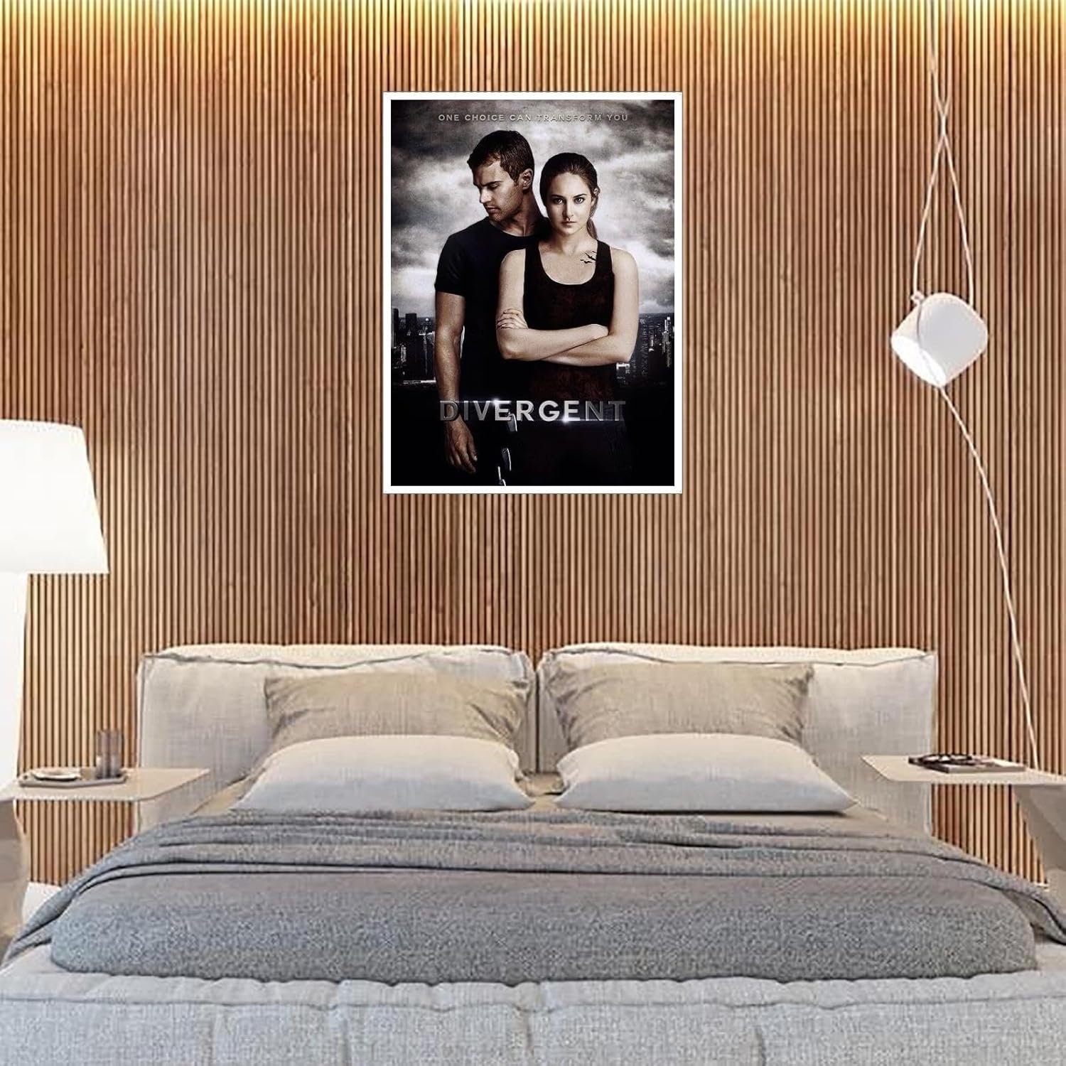 Divergent Movie Poster Canvas Prints Sci-fi Adventures Classic Movies Poster Wall Art For Home Office Cinema Decorations Unframed 10"x8"