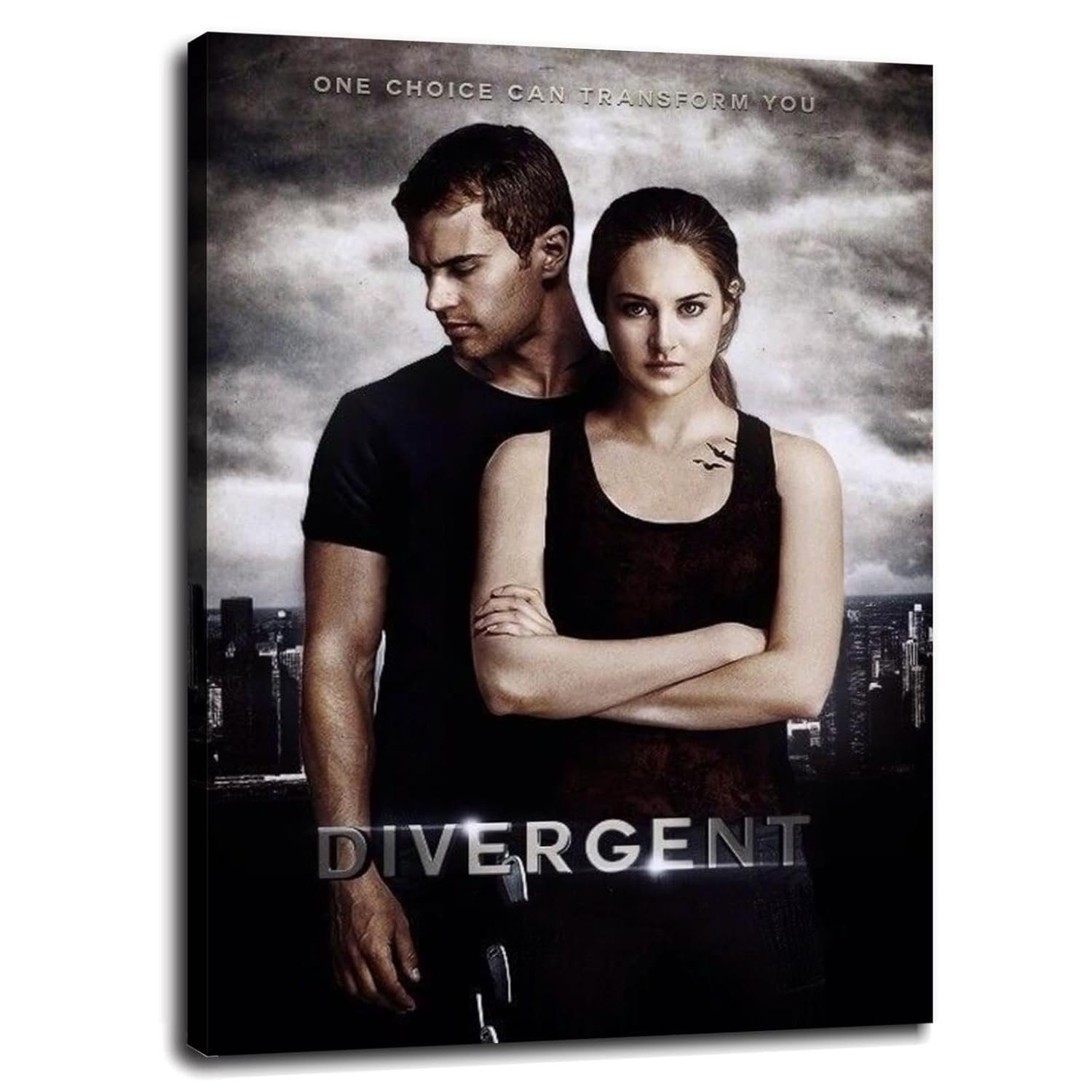 Divergent Movie Poster Canvas Prints Sci-fi Adventures Classic Movies Poster Wall Art For Home Office Cinema Decorations Unframed 10"x8"