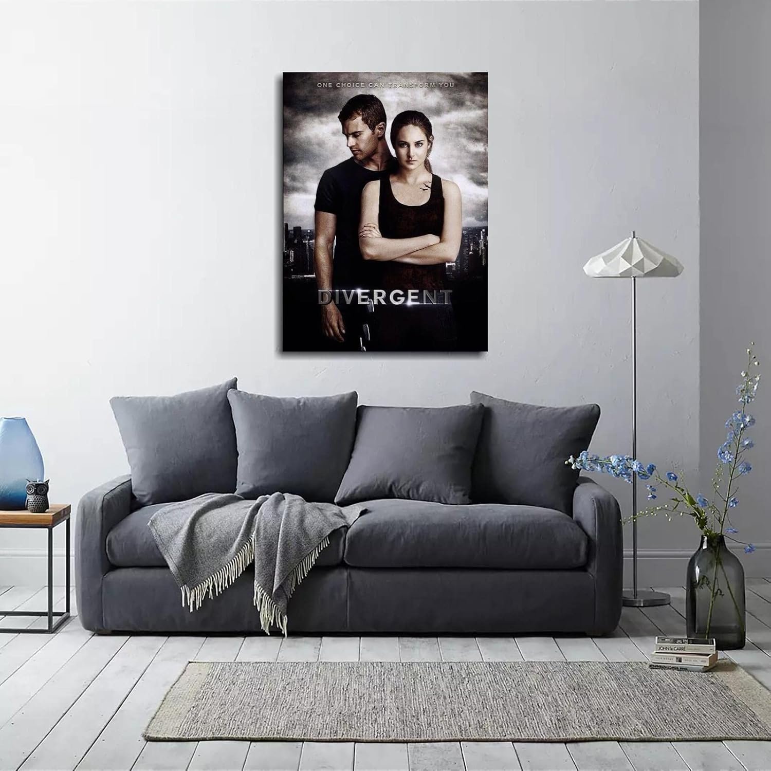 Divergent Movie Poster Canvas Prints Sci-fi Adventures Classic Movies Poster Wall Art For Home Office Cinema Decorations Unframed 10"x8"