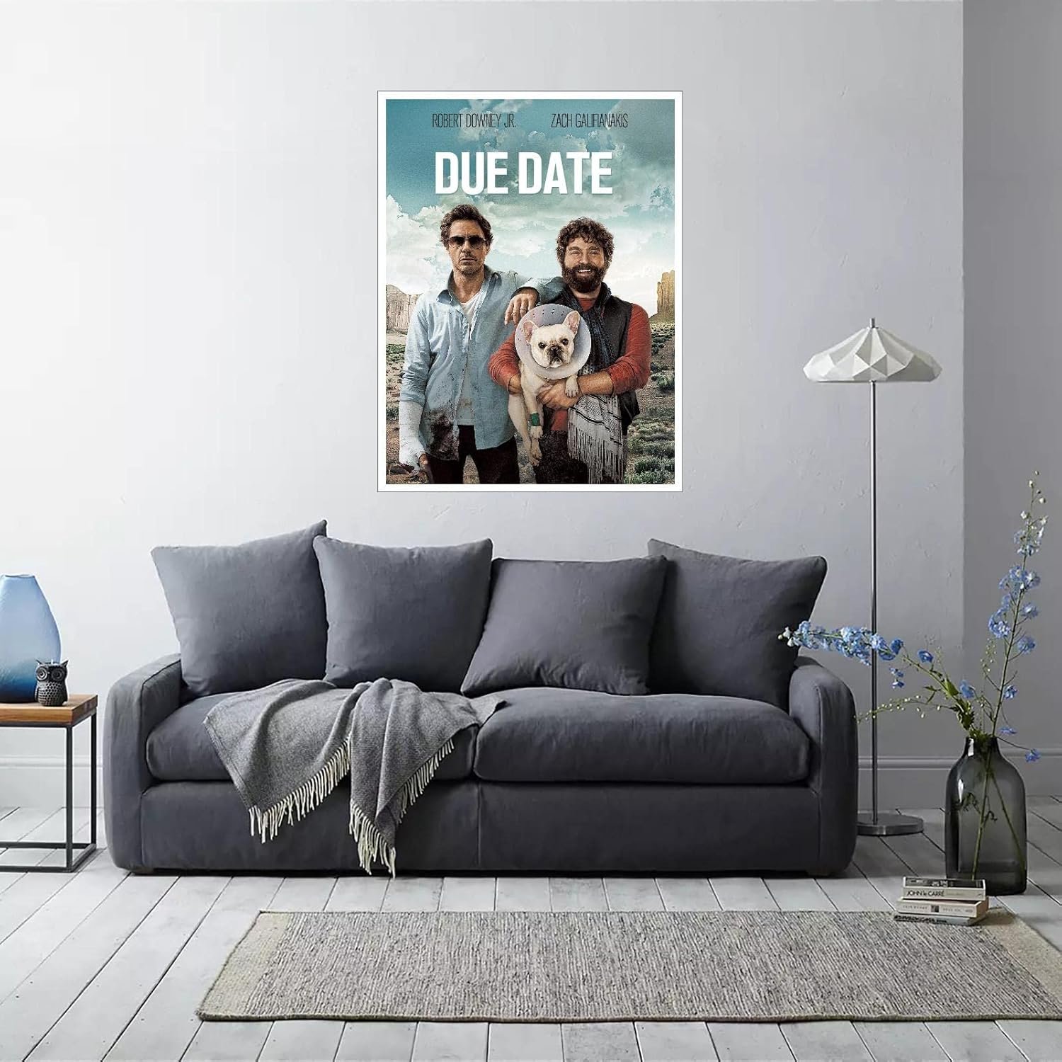 Due Date Film Poster Wall Art Comedy Movie Poster Canvas Prints Classic Movies Poster For Home Office Cinema Decorations Unframed 10"x8"