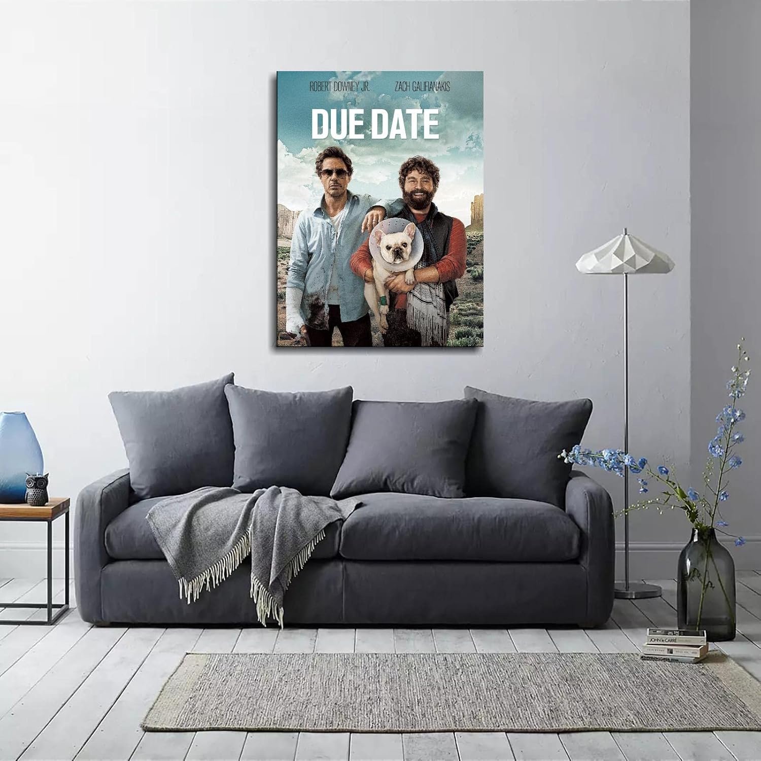 Due Date Film Poster Wall Art Comedy Movie Poster Canvas Prints Classic Movies Poster For Home Office Cinema Decorations Unframed 10"x8"