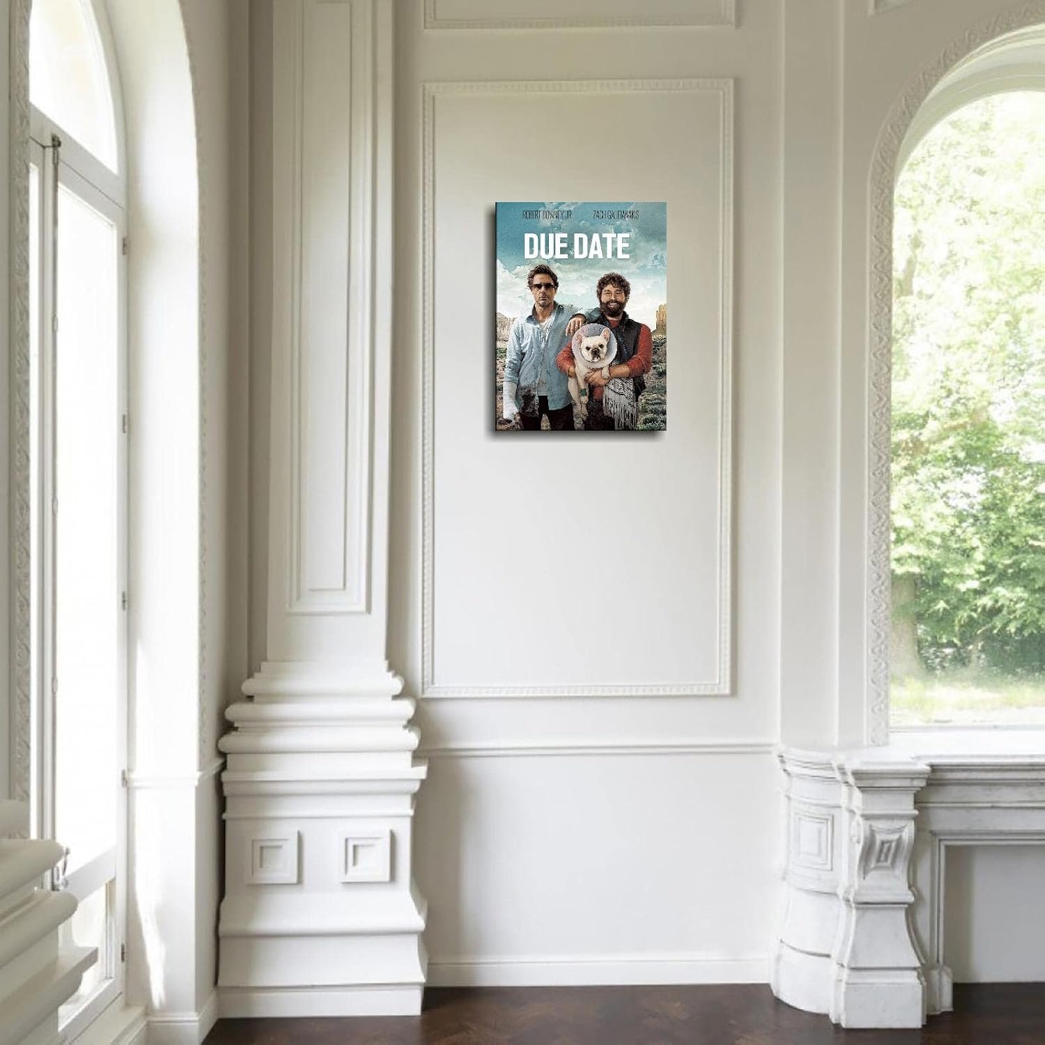 Due Date Film Poster Wall Art Comedy Movie Poster Canvas Prints Classic Movies Poster For Home Office Cinema Decorations Unframed 10"x8"