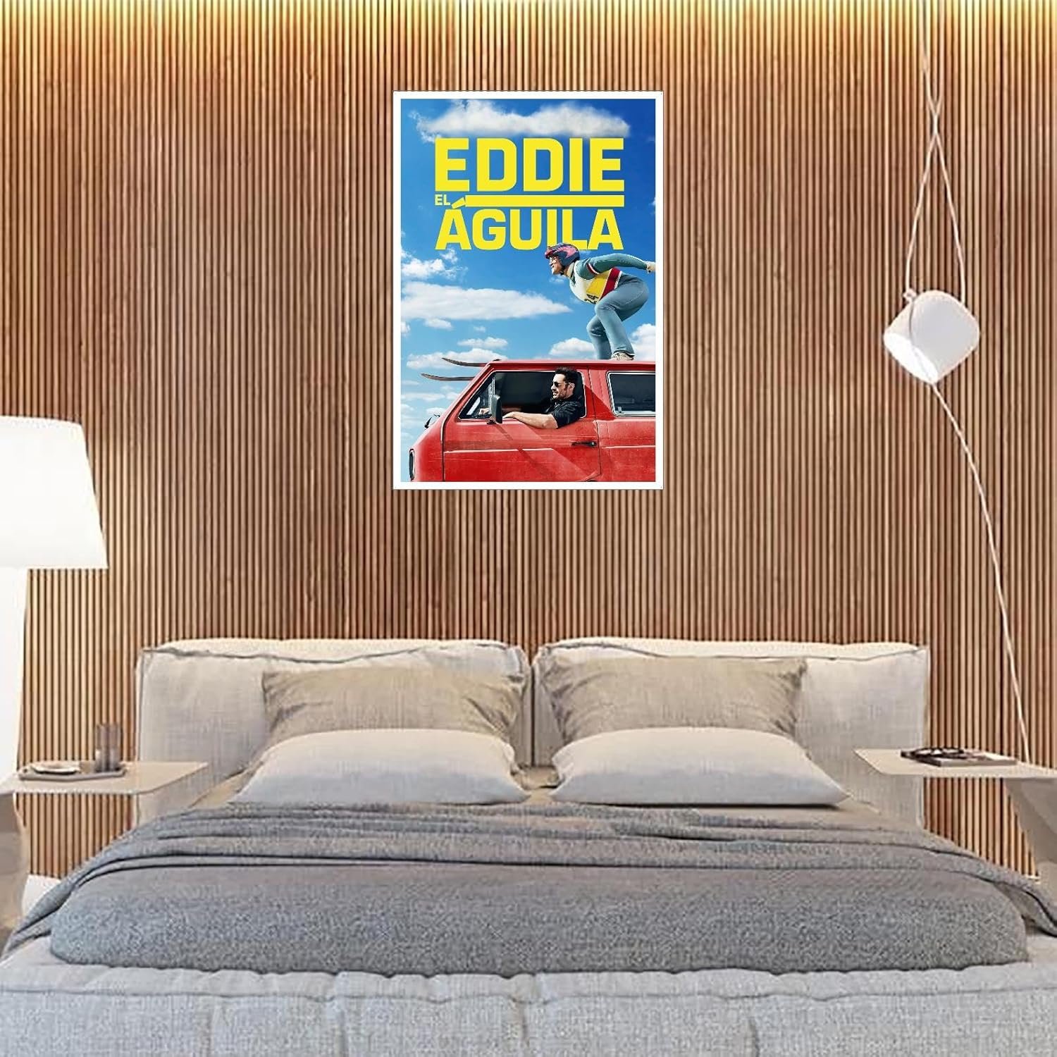 Eddie The Eagle Movie Poster Wall Art Sport Stories Canvas Prints Classic Movies Poster For Home Office Cinema Decorations Unframed 30"x20"