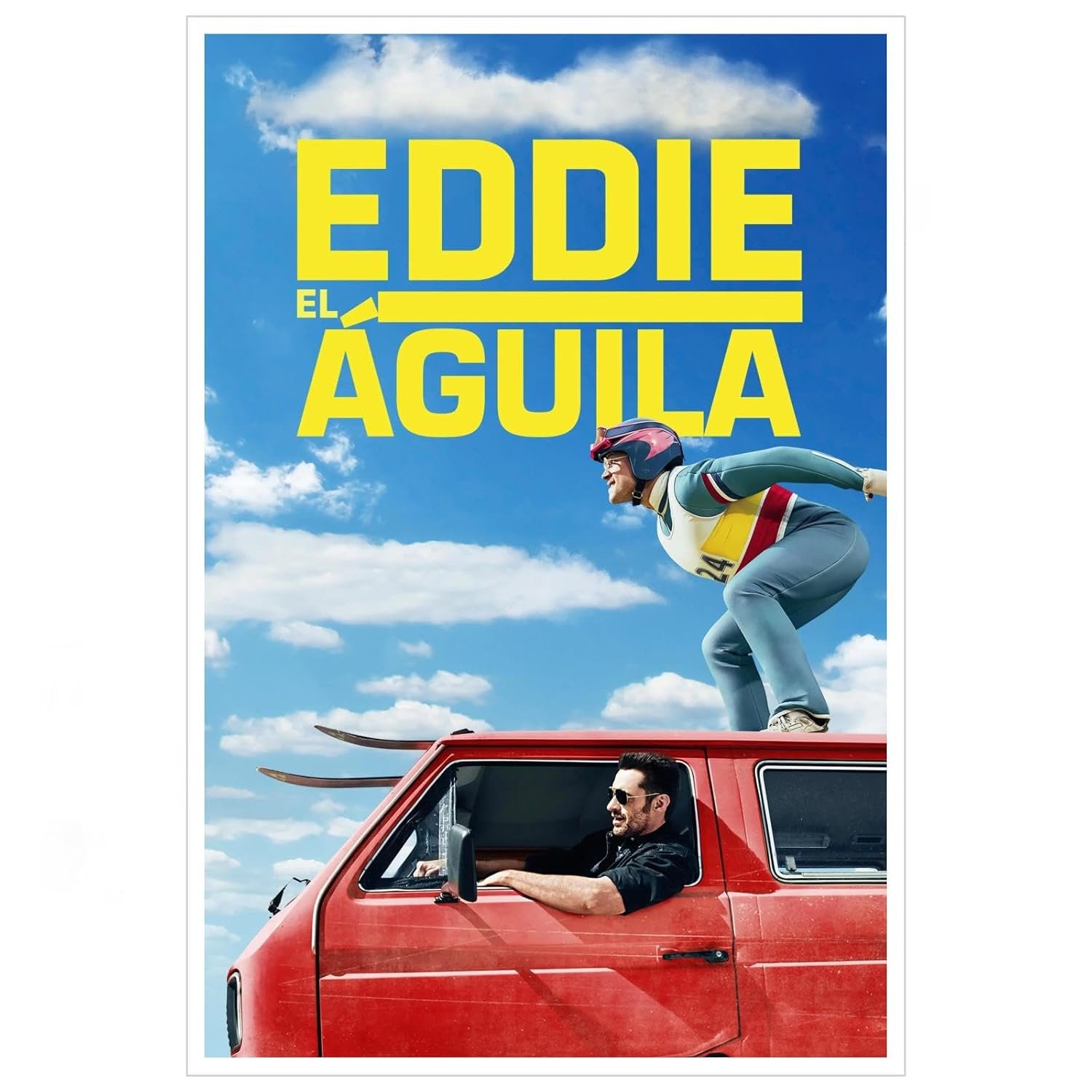Eddie The Eagle Movie Poster Wall Art Sport Stories Canvas Prints Classic Movies Poster For Home Office Cinema Decorations Unframed 30"x20"