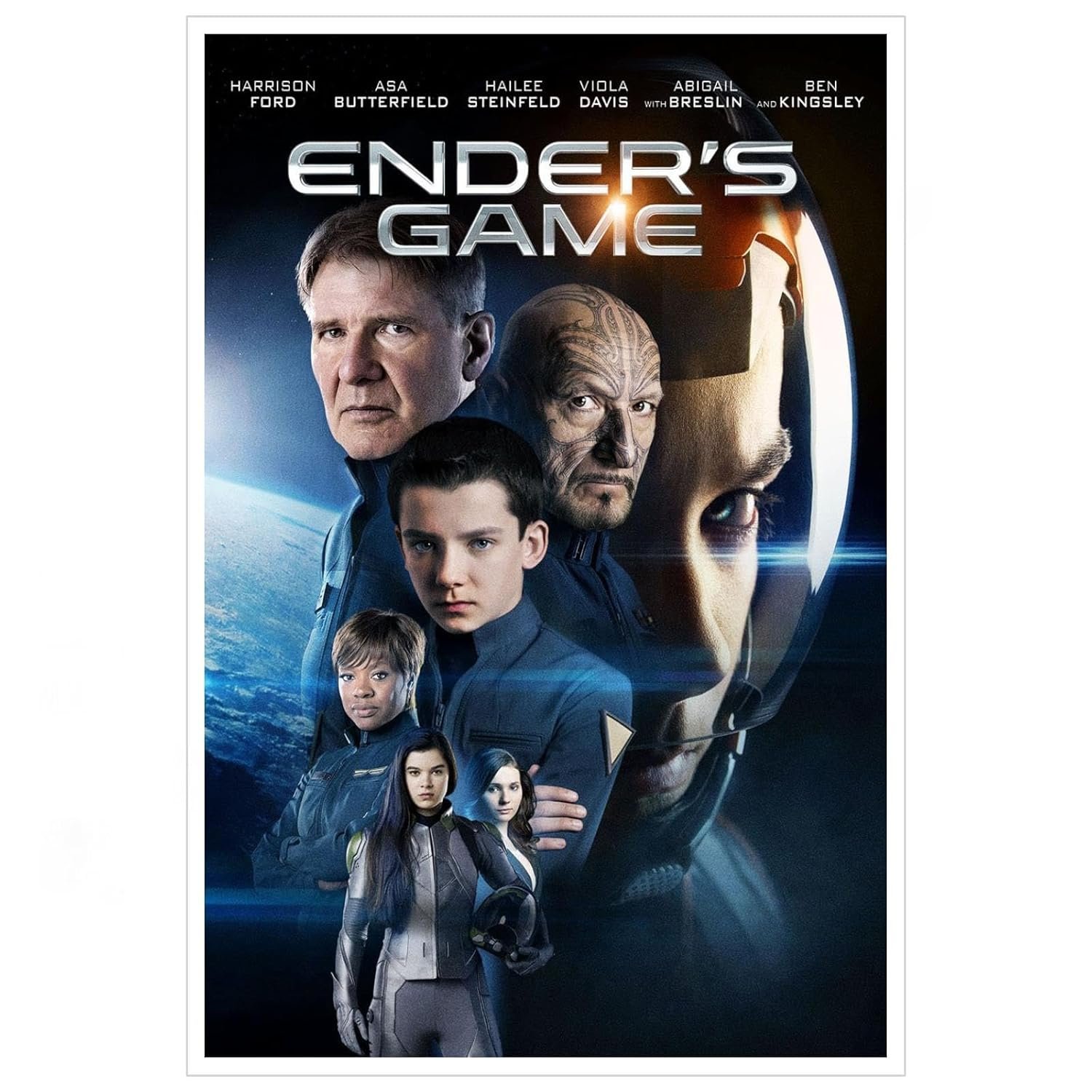 Ender's Game Movie Poster Poster Sci-fi Adventures Canvas Prints Action Movies Wall Art For Home Office Cinema Decorations Unframed 36"x24"