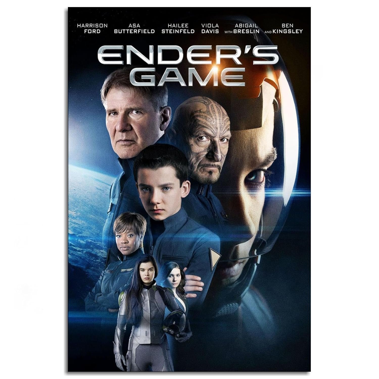 Ender's Game Movie Poster Poster Sci-fi Adventures Canvas Prints Action Movies Wall Art For Home Office Cinema Decorations Unframed 36"x24"